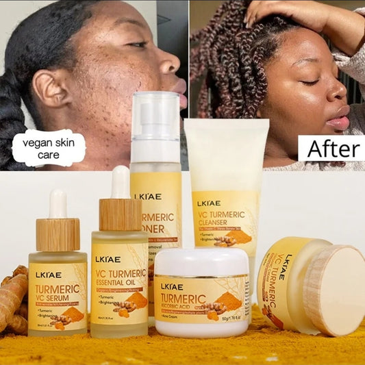 Organic 6-Piece VC Turmeric Skincare Set